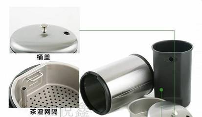 精品不锈钢茶渣桶茶水桶茶桶茶道茶水桶茶台茶具排水桶图片_高清图-北京爱美佳捷酒店用品中心